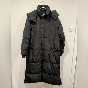 Zara extra long puffer coat oversized